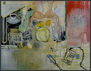 She 2. 63" x 81" (160 x 205 cm). Oil on canvas.